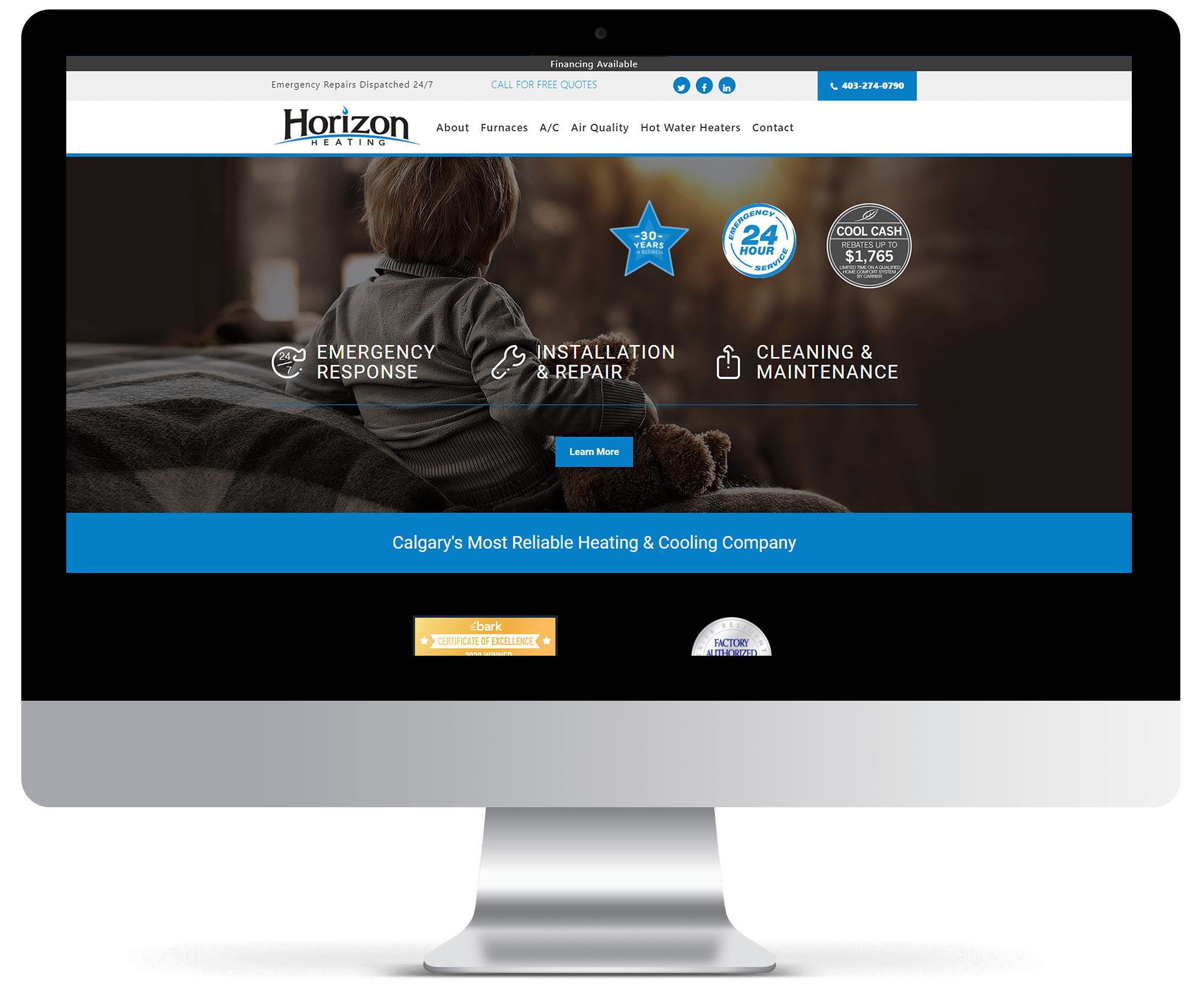 horizon heating mockup